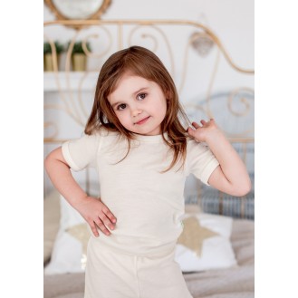Childrens t-shirt with silk
