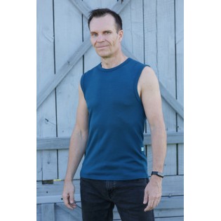 Men's merino tank sport shirt sleeveless
