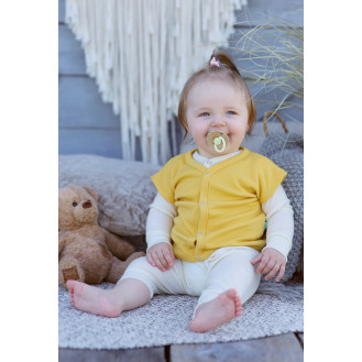 Gilet pour bébés en laine mérinos