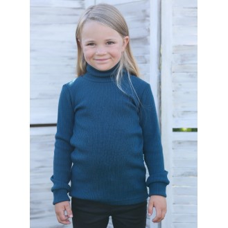 Knitted Merino wool turtleneck jumper for kids