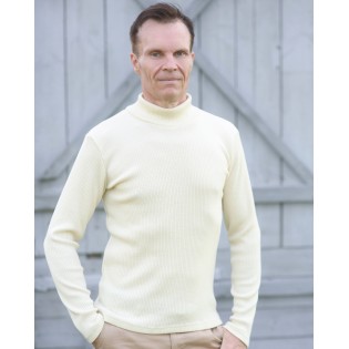 Knitted merino wool Turtleneck sweater for men