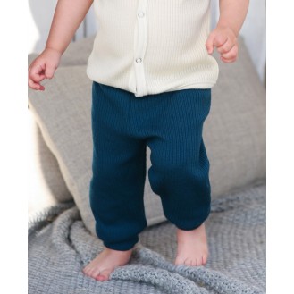 Knitted merino wool trousers for children
