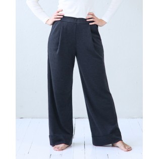 Gray Melange Merino Pants for Women CLASSIC