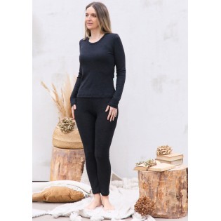 Ensemble thermique femme en laine mérinos