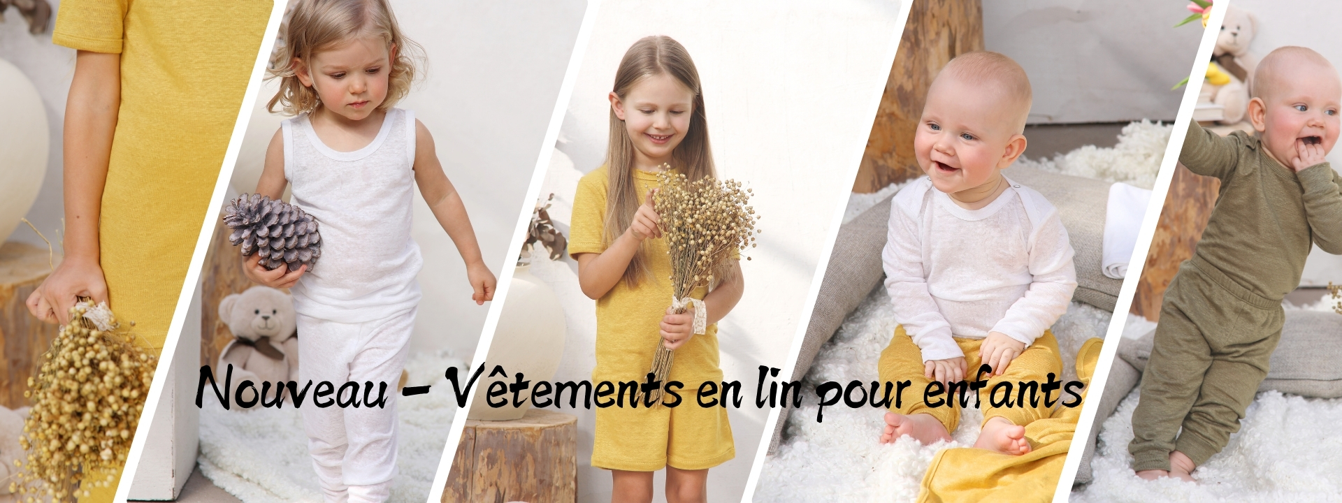 Vêtements en lin pour enfant