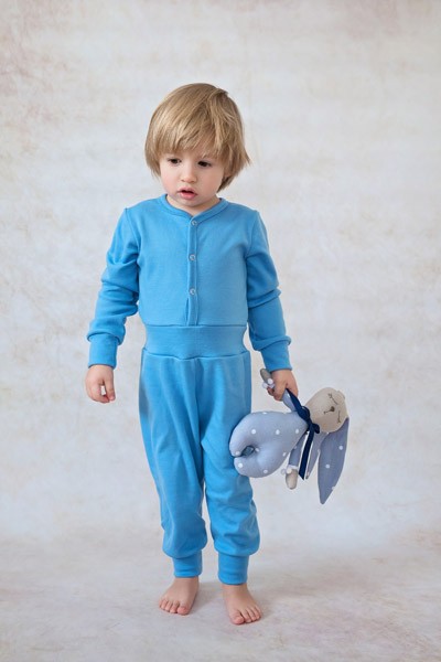 Pyjama bébé unisexe en laine mérinos