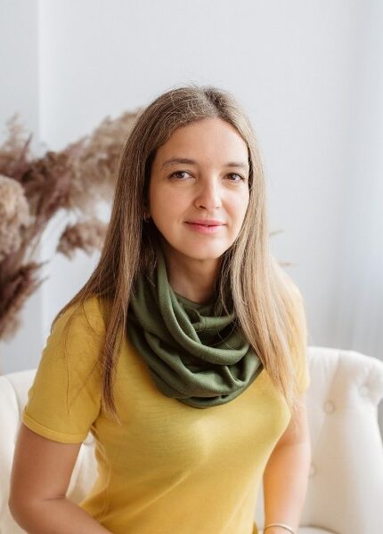 Long loop scarf in merino wool