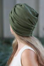 Weiche Damen Turbanmütze aus Merinowolle