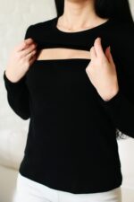 Stillshirt Damen Langarm aus Merinowolle