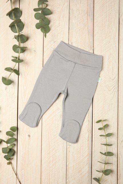 Newborn pants with feet in merino wool