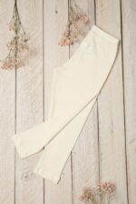 Witte merino legging kind van merinowol