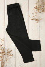 Legging noir en lin pour enfant