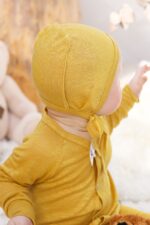 Lightweight linen baby hat for summer