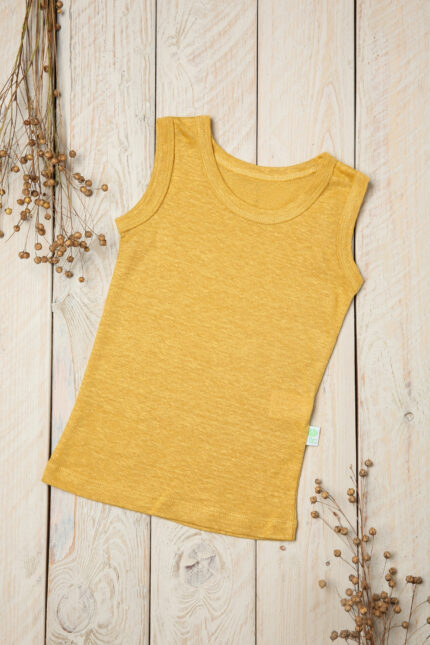 Kids tank top made from soft linen jersey