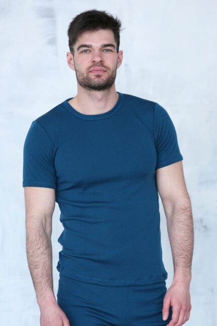 Men’s short sleeve shirts in merino wool