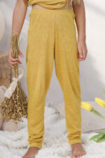 Pantalon souple en lin pour enfant