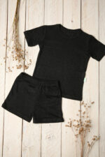 Pellava pyjama lapsille shortseilla – Kuva 6