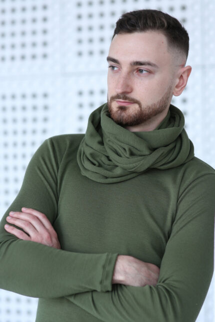 Infinity loop scarf for men
