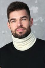Neckwarmer for Men in Merino Wool