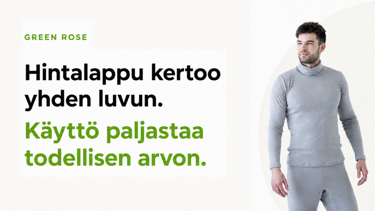 merinovaatteen todellinen arvo